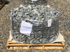 This shows what a 2000 LB pallet of material will look like when packaged in a wire basket