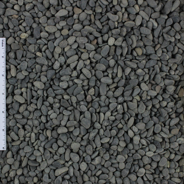Charcoal Beach Pebble Sample (1/2